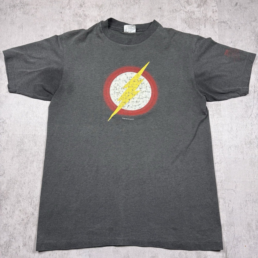 Vintage 90s The Flash DC Comics Single Stitch T-Shirt Hanes Size Large